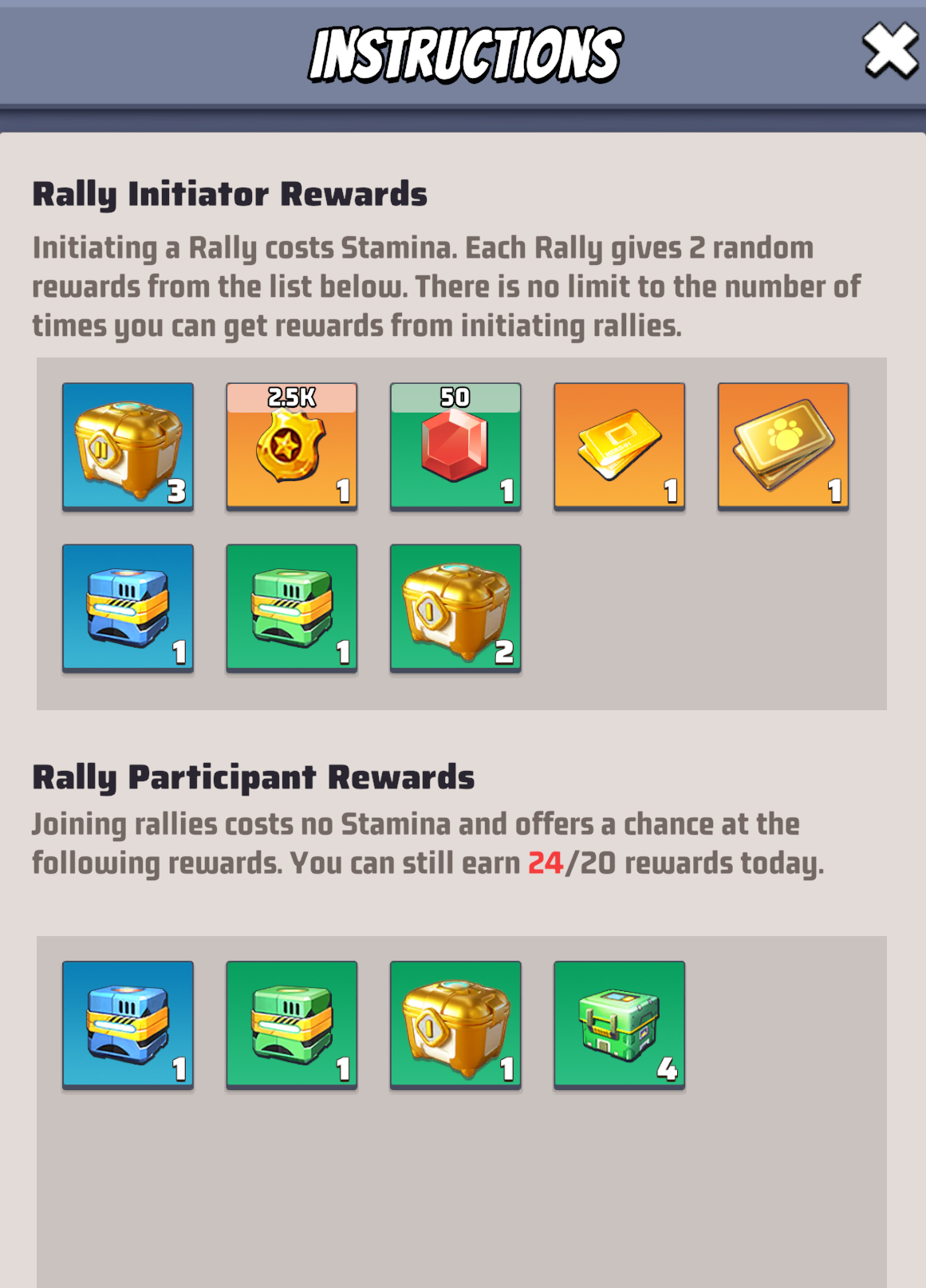 Rally Initiator Rewards